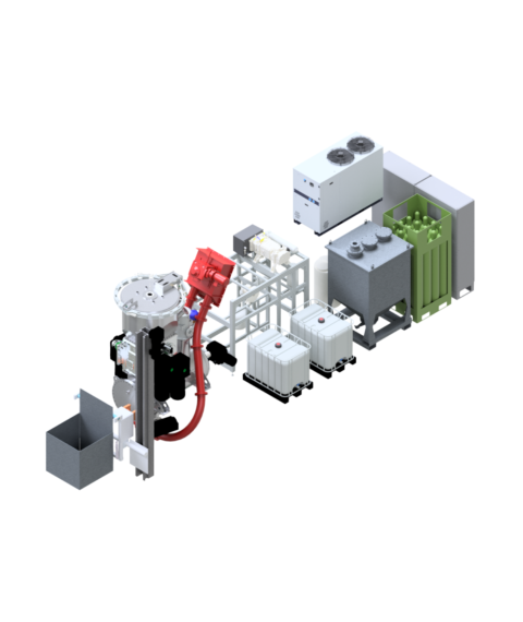 Aufbau-mobile-Vakuumtrocknung